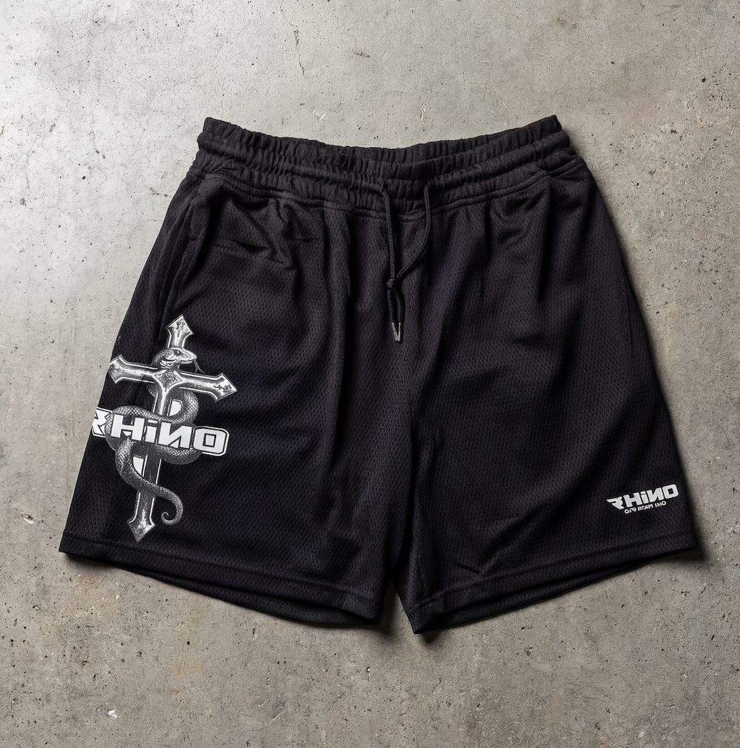 Unisex Adults Snake Cross Mesh Basketball Short – The Rhino Co