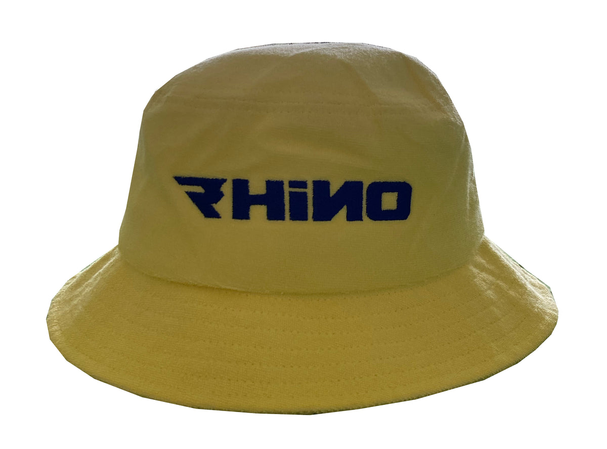Terry Towelling bucket hat Mellow Yellow The Rhino Co