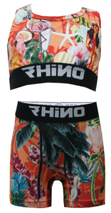 Hula Lola- Girls Active Boxer Skins and Crop Top set